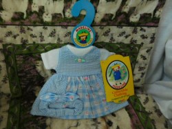 madeline 15 blue check dress
